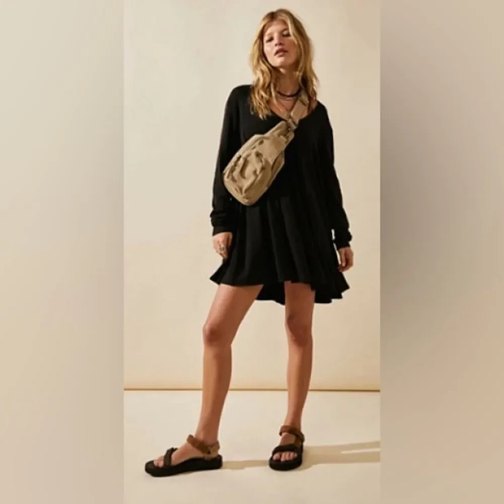 Free People Burgundy Genevieve Mini Dress M